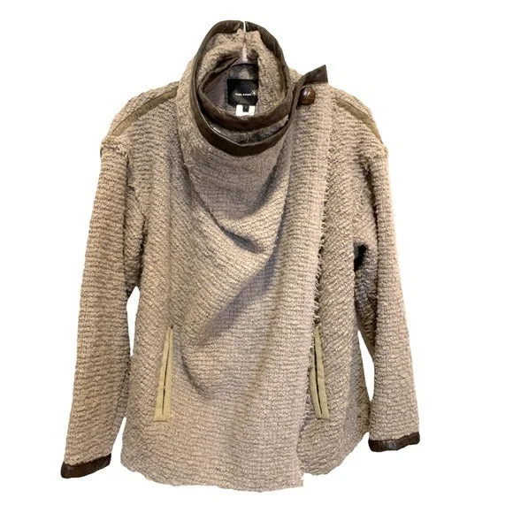 Isabel Marant Women’s wrap Sweater with button cowl neck  |Size: 1| Lightweight Heavyweight Midweight