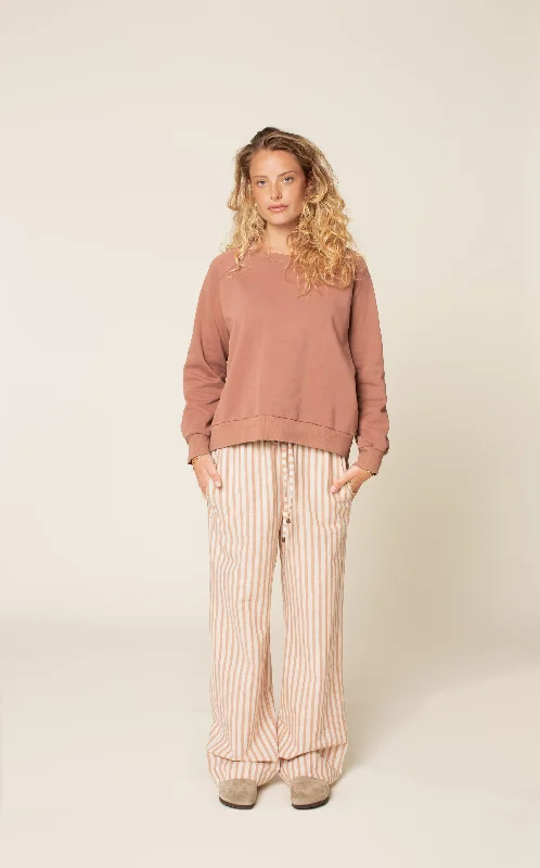 Wardrobe by Me Boxy Raglan Sweater Terry Blend Velvet Blend Canvas Blend
