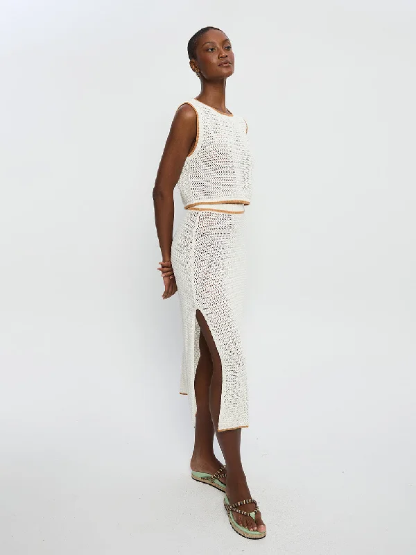 Vivi Knit Midi Skirt modal blend skirt