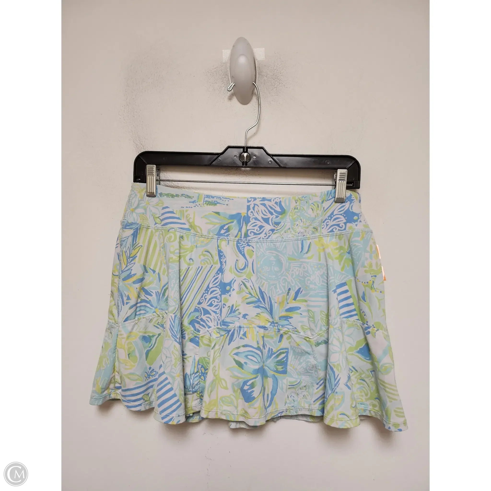Skirt Designer By Lilly Pulitzer In Blue & Green, Size: M cotton skirt soft