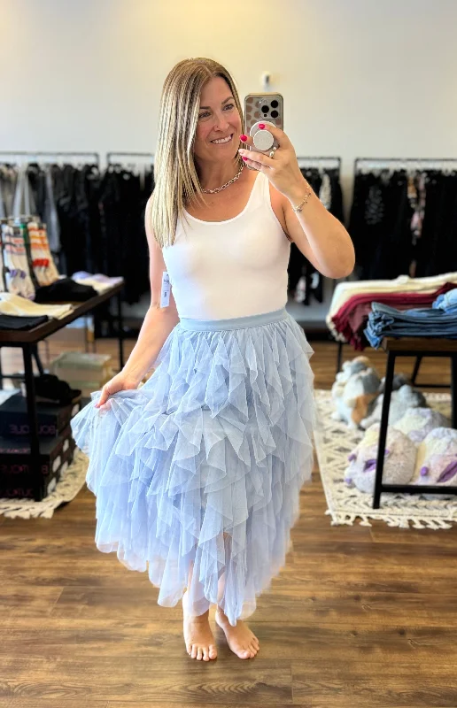 Jaime - Tutu Tulle Midi Skirt lace skirt intricate