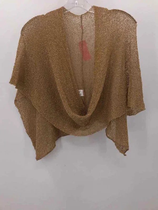 Pre-Owned Van Klee Tan Size One Size Sweater Spandex Blend Rayon Blend Denim Blend