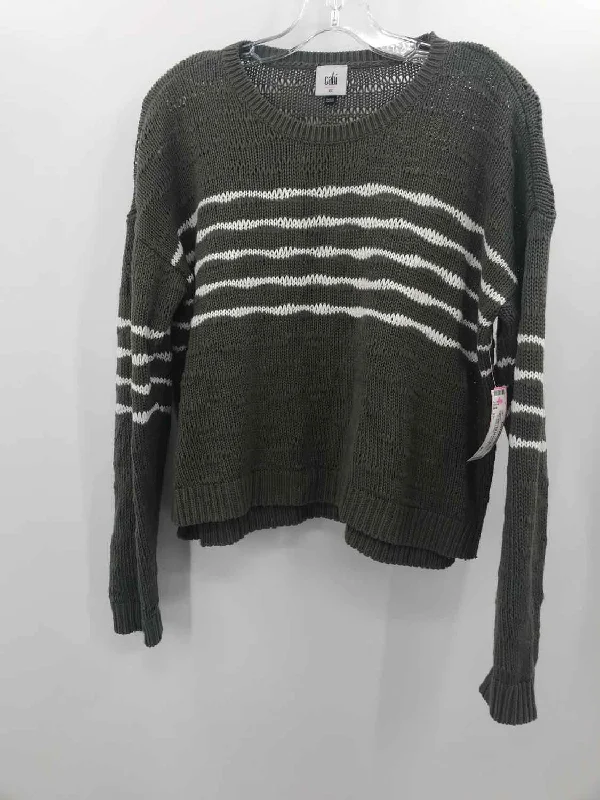 Pre-Owned Cabi Green Size XS Sweater Chenille Fabric Brocade Fabric Lace Fabric