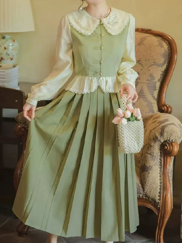 Little Lily Top+Skirt Set denim skirt fashionable