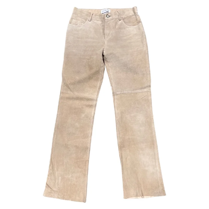 Vintage Y2K Low Rise Suede Pants (27 x 29) - LAST CHANCE Relaxed High-Waist Trousers