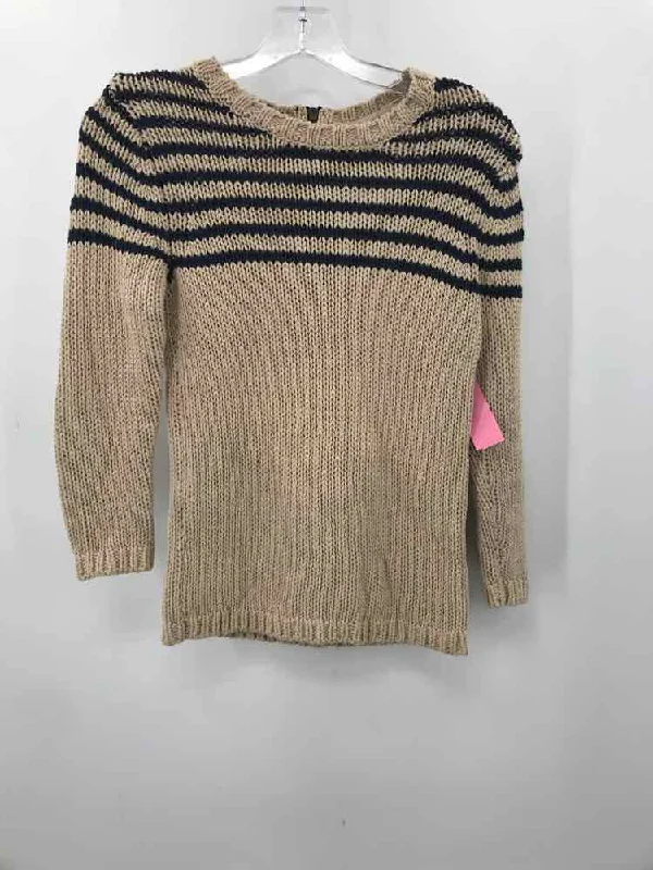 Pre-Owned Loft Tan Size XS Sweater Sequined Glittery Shiny