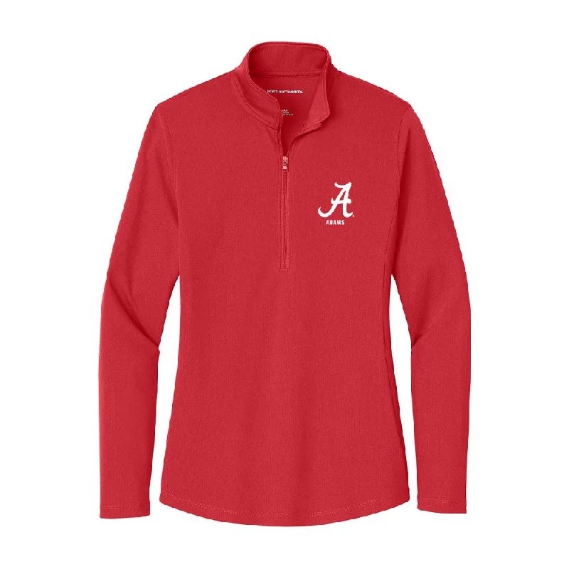 Alabama - NCAA Women's Gymnastics : Shania Adams - Women's Lightweight Quarter Zip Jacket Welt Pockets Slit Pockets Flap Pockets Alabama - NCAA Women's Gymnastics : Shania Adams - Women's Lightweight Quarter Zip Jacket Welt Pockets Slit Pockets Flap Pockets