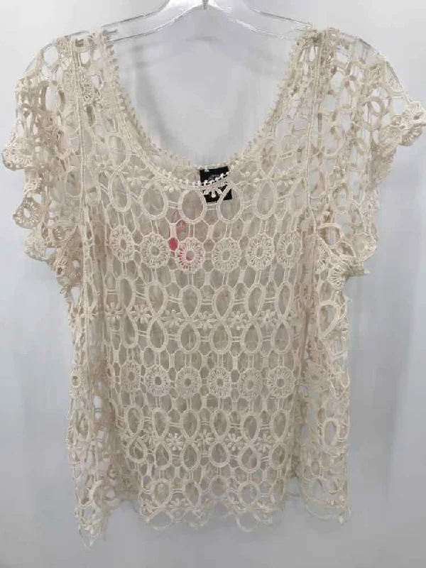 Pre-Owned Bobeau Ivory Size Small Crochet Sweater Long Sweater Short Sweater Cropped Sweater Pre-Owned Bobeau Ivory Size Small Crochet Sweater Long Sweater Short Sweater Cropped Sweater