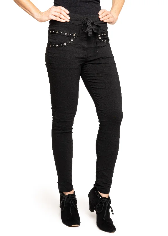 Essie Pants in Onyx Comfortable Denim Pants