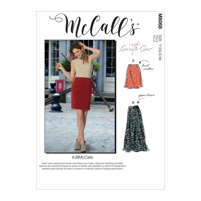 McCall's Pattern M8068 Misses' Skirts in Three Lengths wool skirt thick