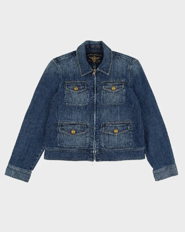 Lauren Jeans Co Denim Jacket - M Quilted Jacket Puffer Jacket Insulated Jacket