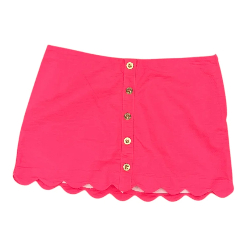 Skirt Designer By Lilly Pulitzer In Pink, Size:Xl wool skirt thick