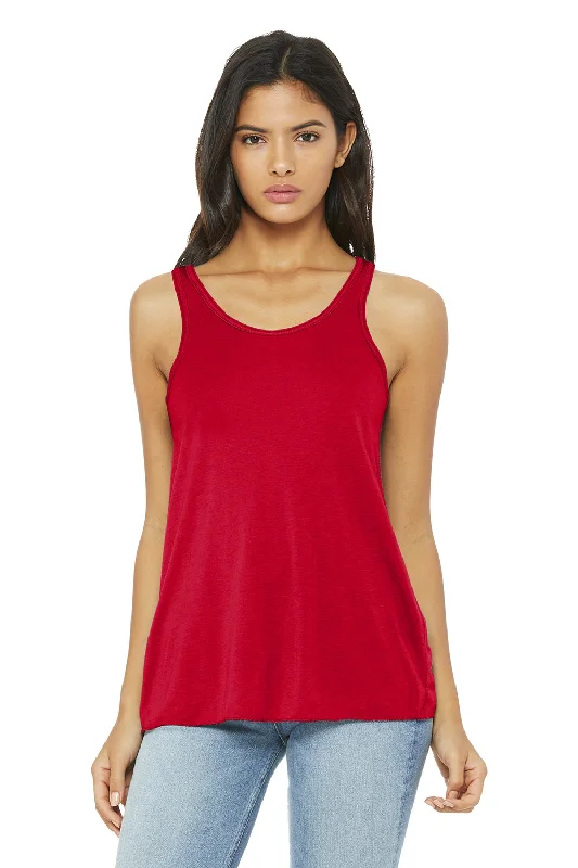 Bella + Canvas Womens Flowy Tank Top - Red