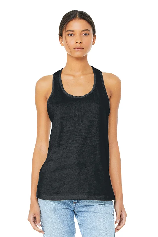 Bella + Canvas Womens Jersey Tank Top - Heather Dark Grey