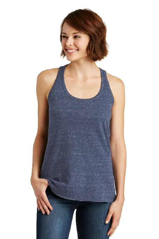 District Womens Cosmic Tank Top - Navy Blue/Royal Blue - Closeout