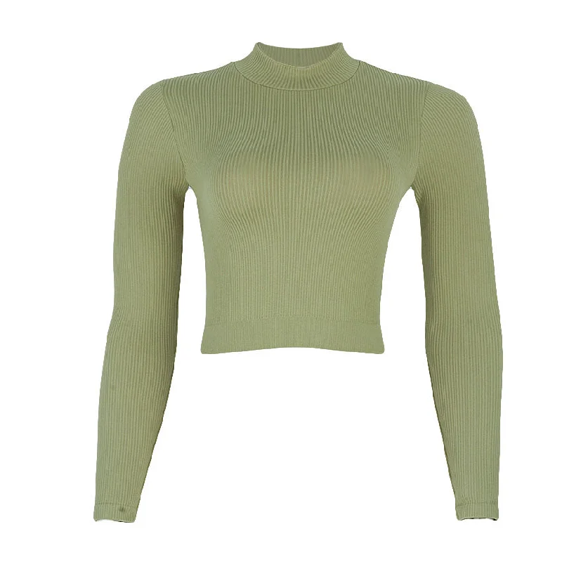 REDTAG Dark Green Knitted Sweatshirt for Women