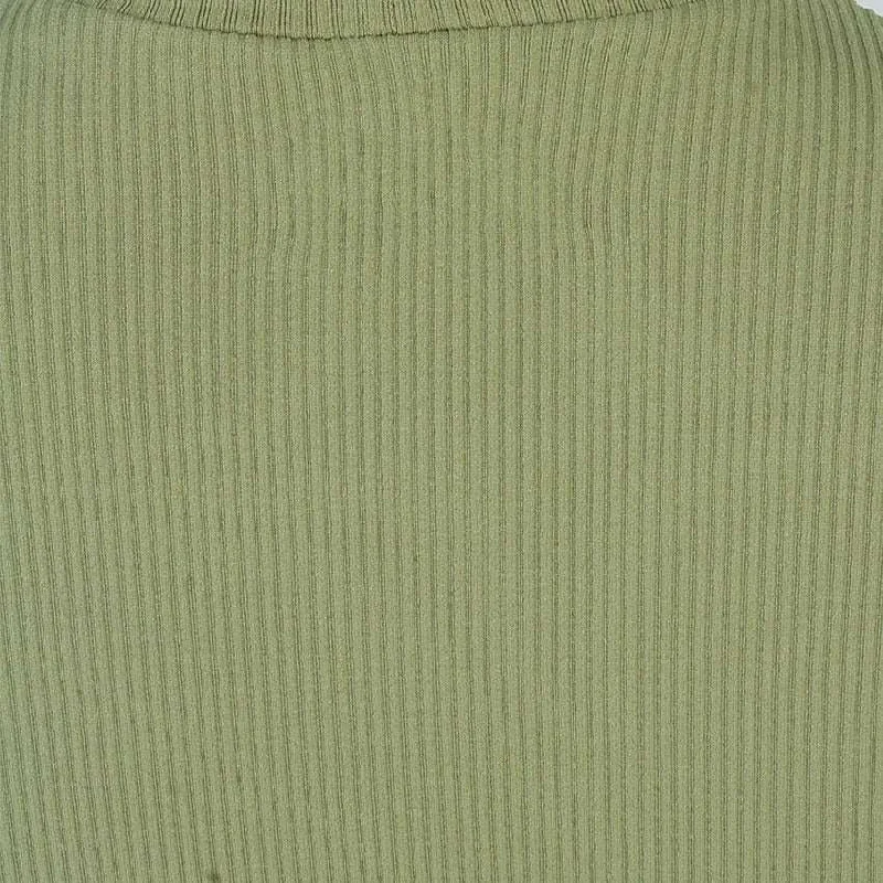 REDTAG Dark Green Knitted Sweatshirt for Women